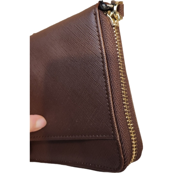 Apadi Brown Clutch Zipper Wallet Organizer - Picture 9 of 13